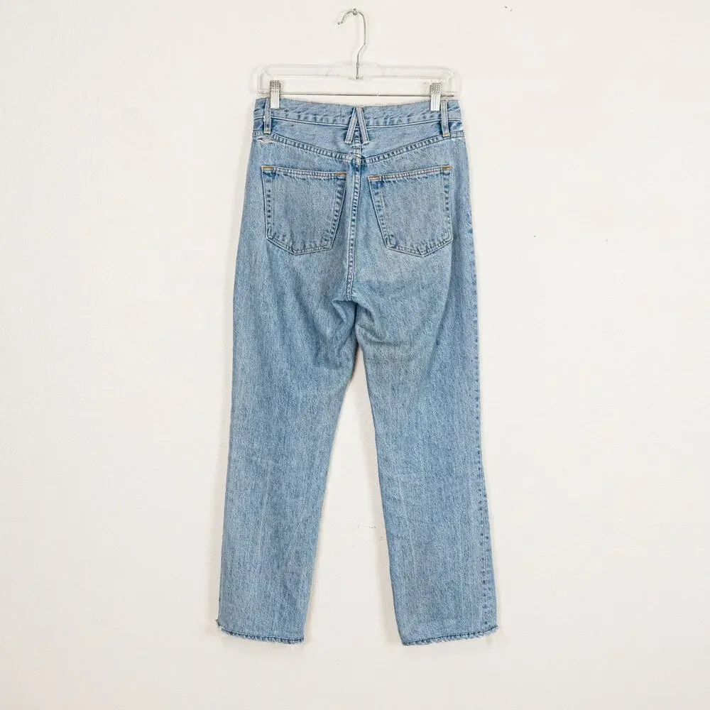 SLVRLAKE London High Rise Straight leg jeans old habits die hard 26